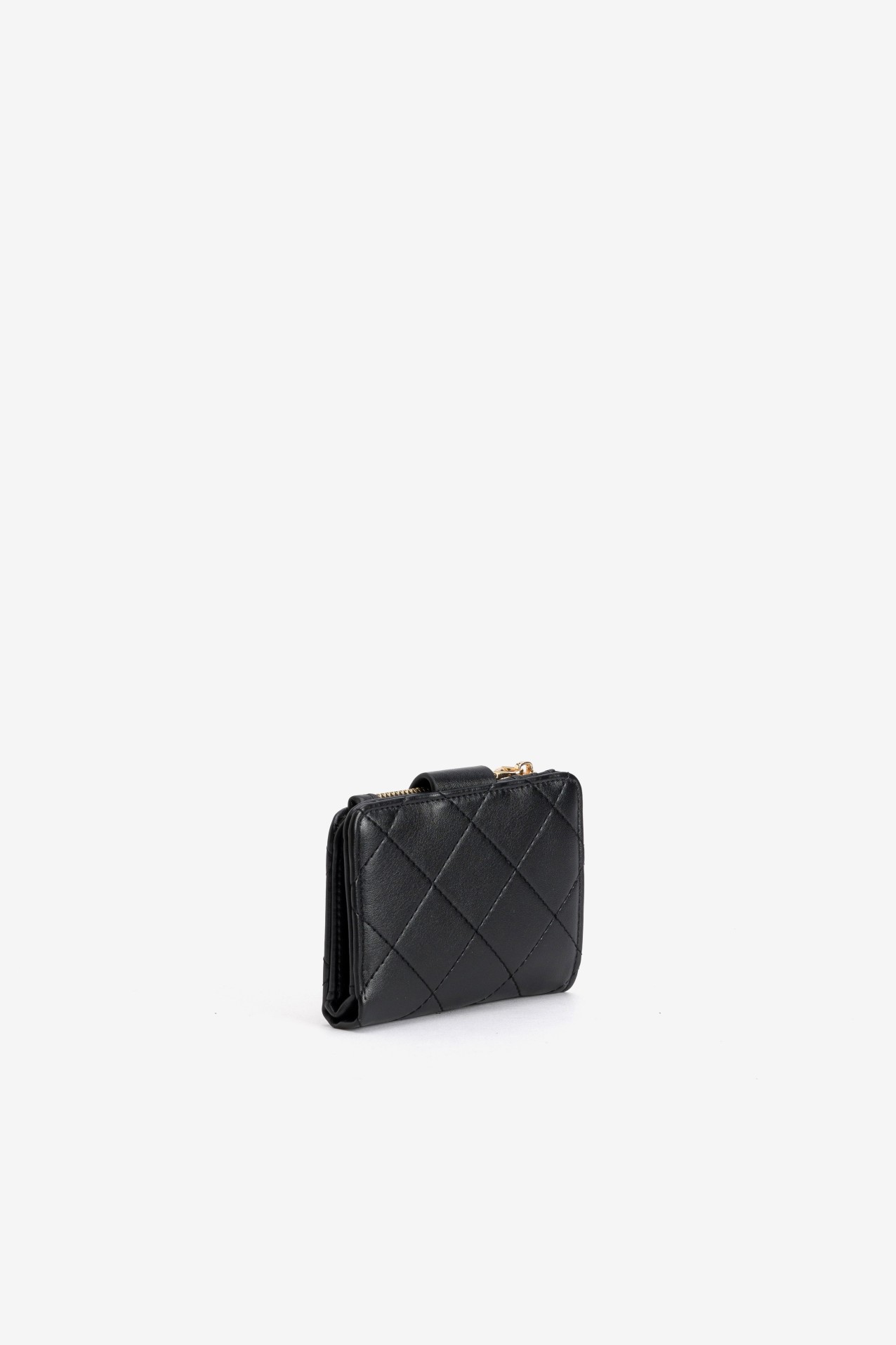 Black Quilted Coin Wallet