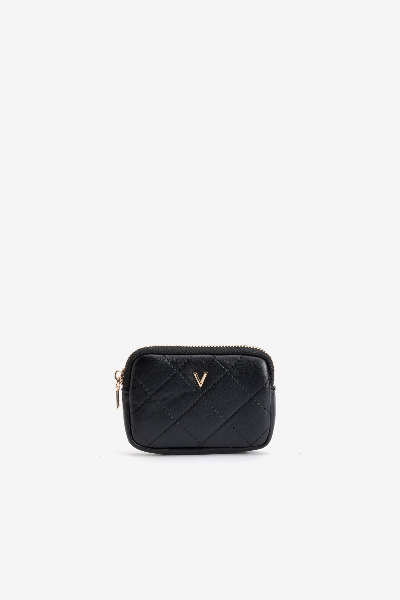 Quilted Black Coin Purse