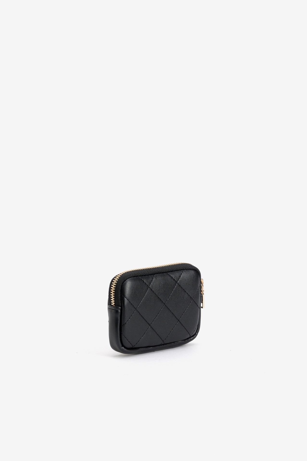 Quilted Black Coin Purse