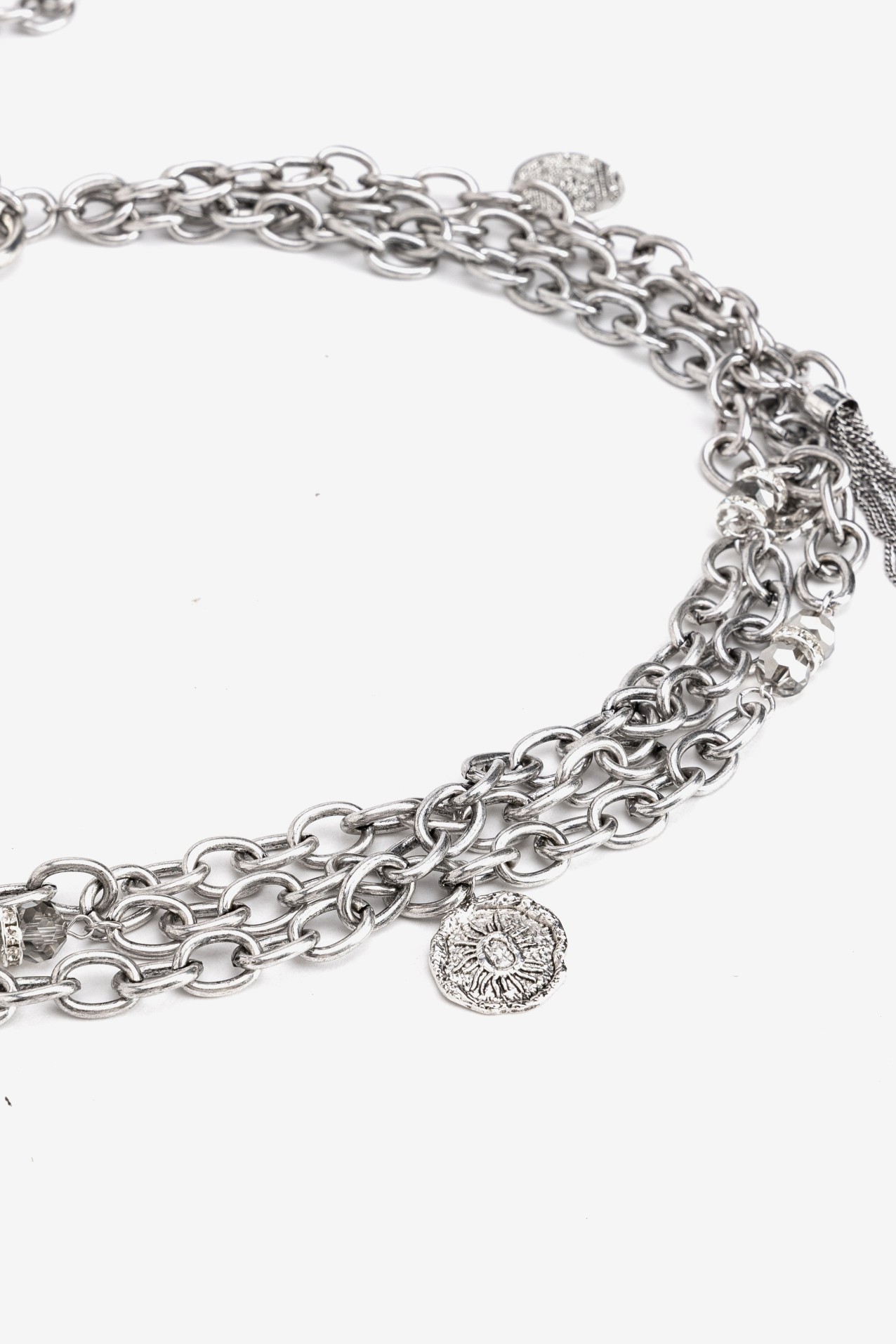 Cintur�n cadena plata retro