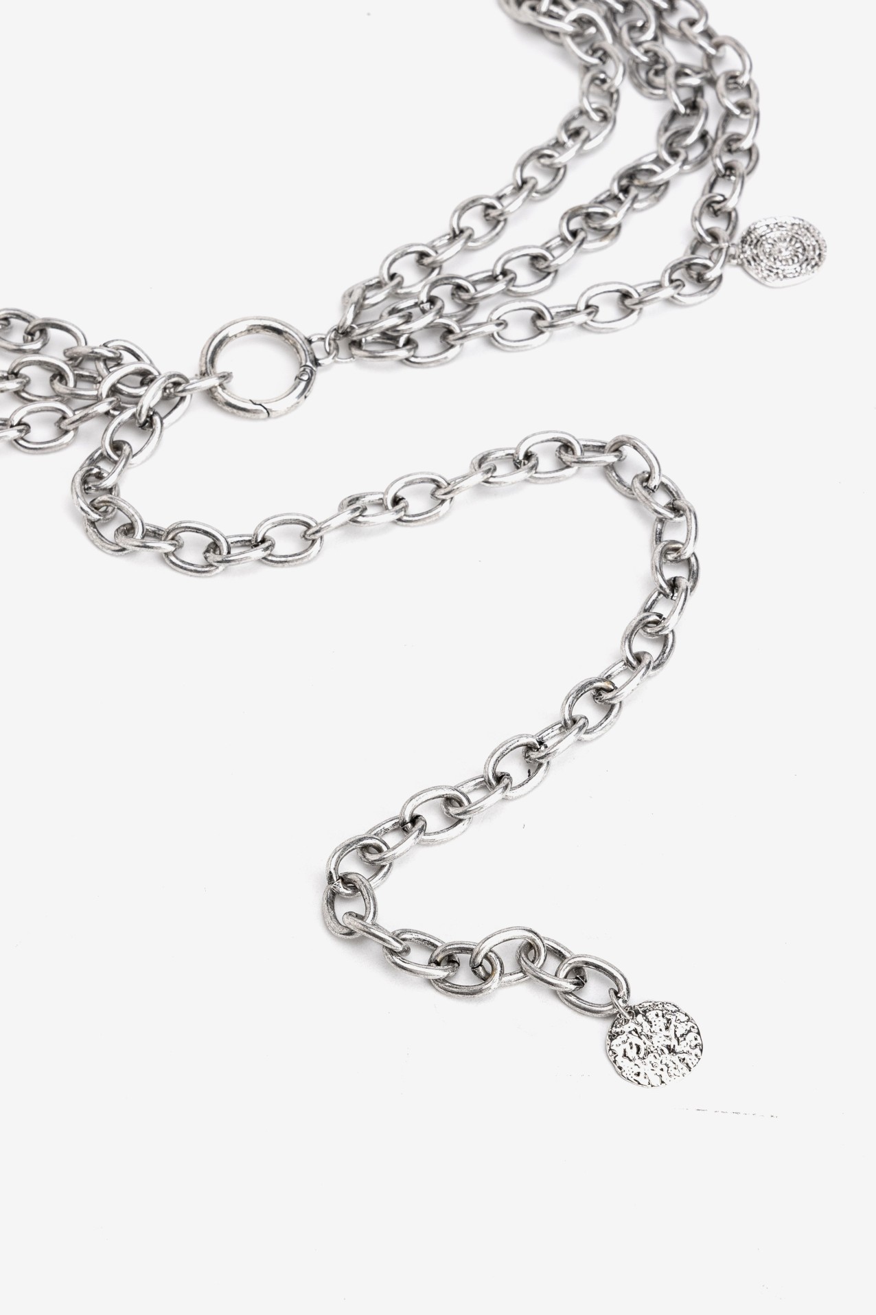 Cintur�n cadena plata retro