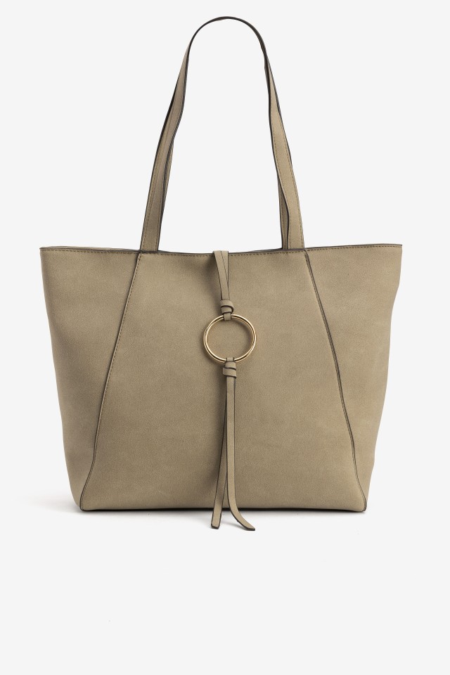 Medium Beige Minimal Tote