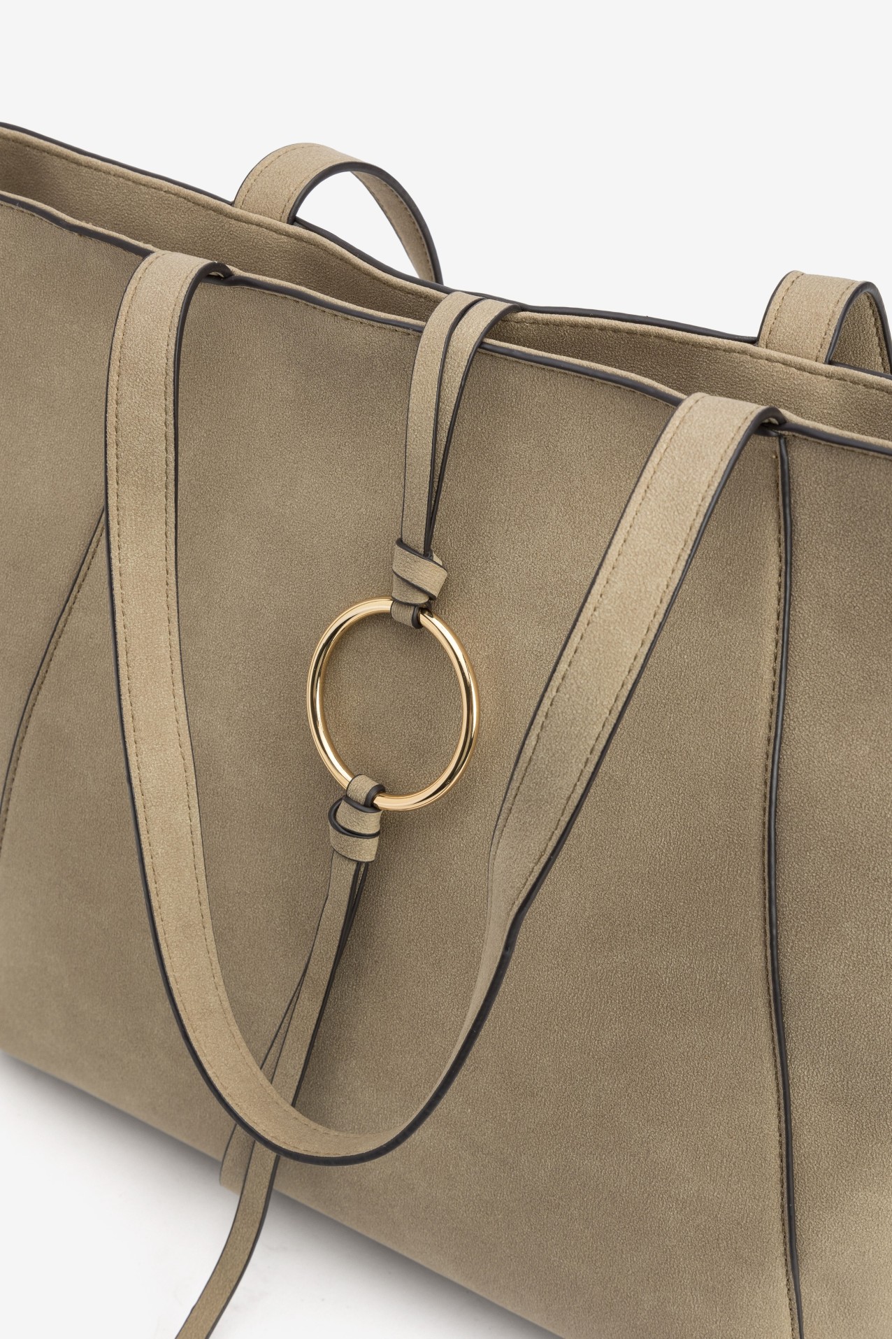 Medium Beige Minimal Tote