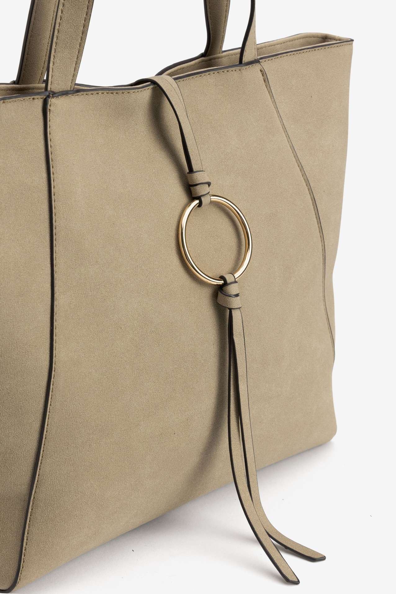 Medium Beige Minimal Tote