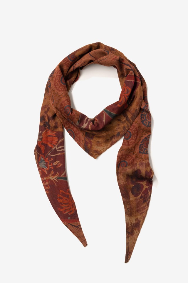 Len�o boho tons avermelhados