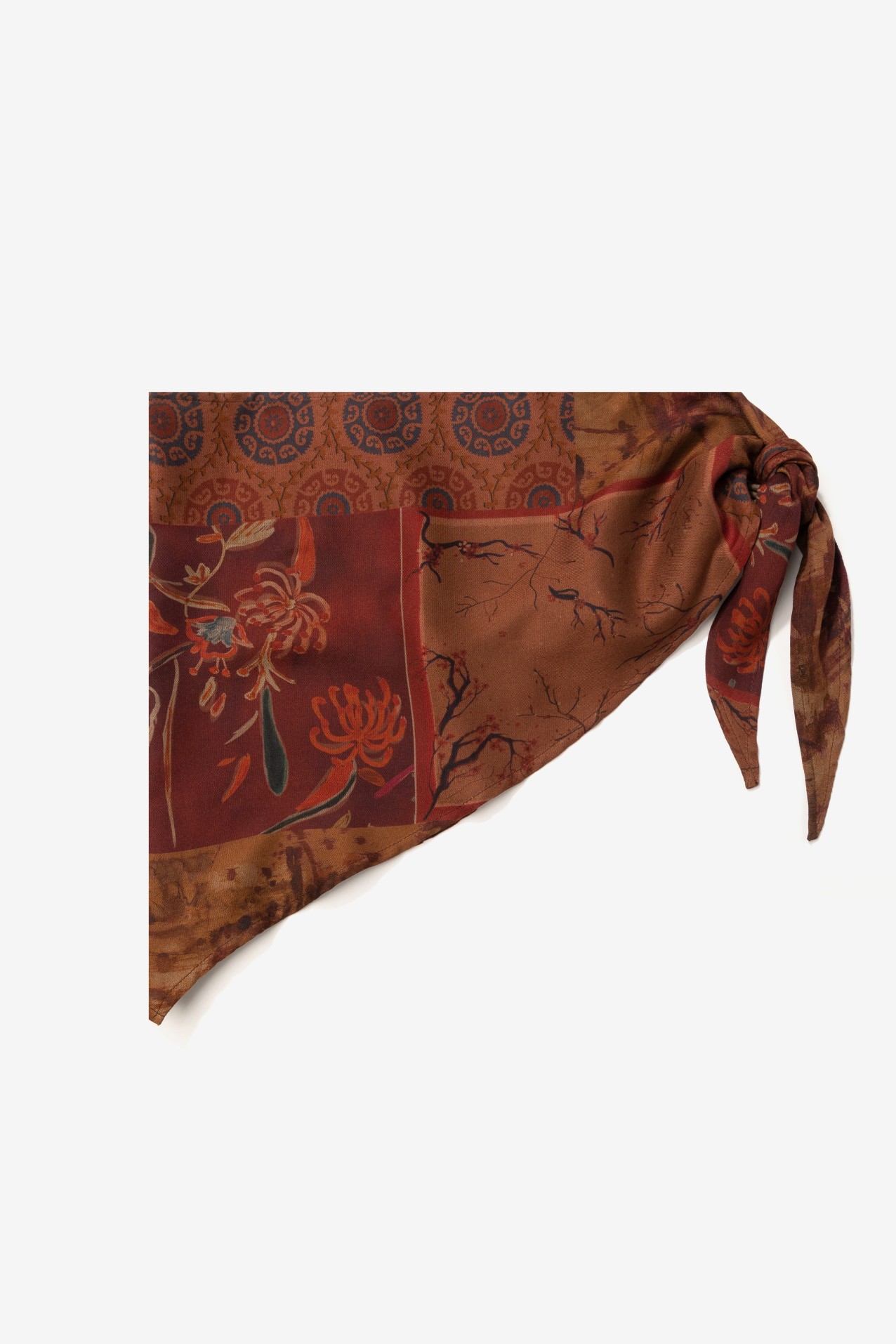 Len�o boho tons avermelhados
