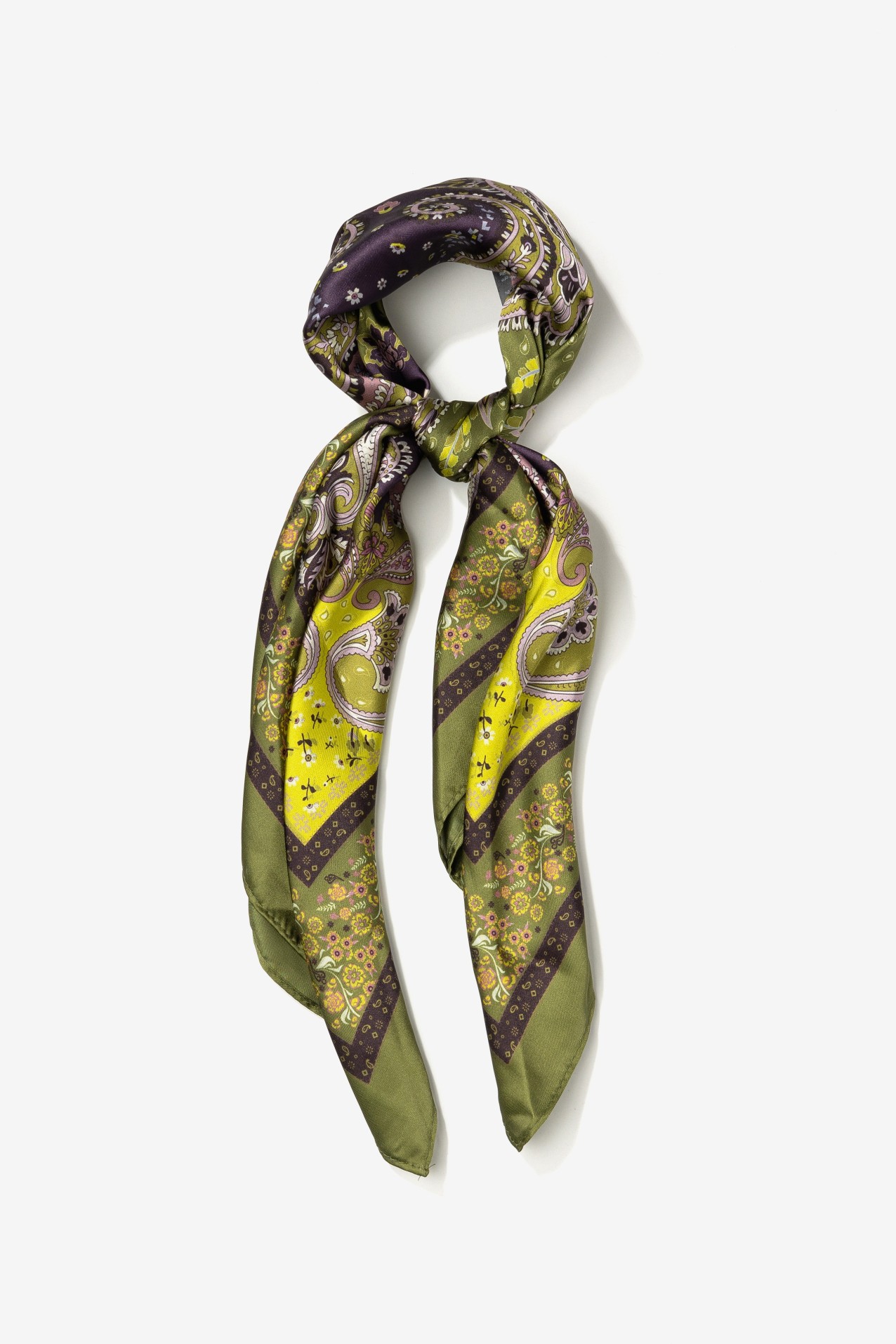 Green Paisley Bandana Scarf