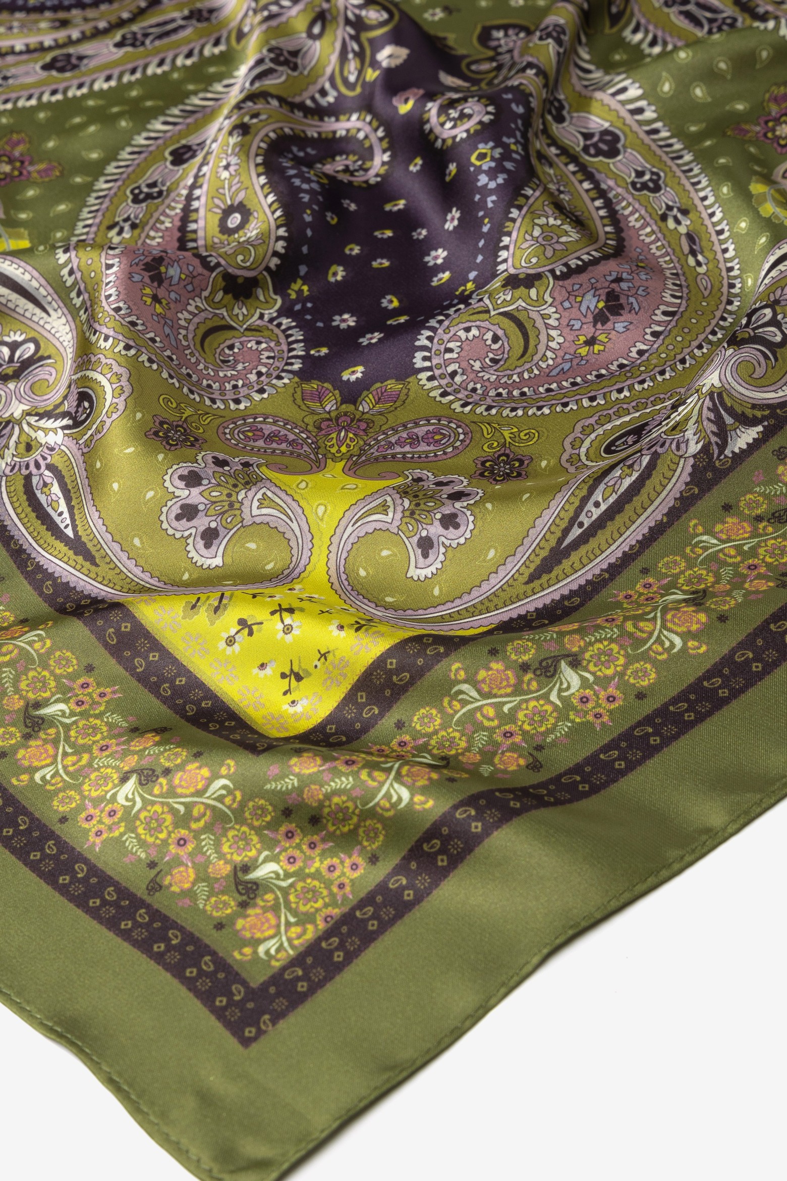Green Paisley Bandana Scarf