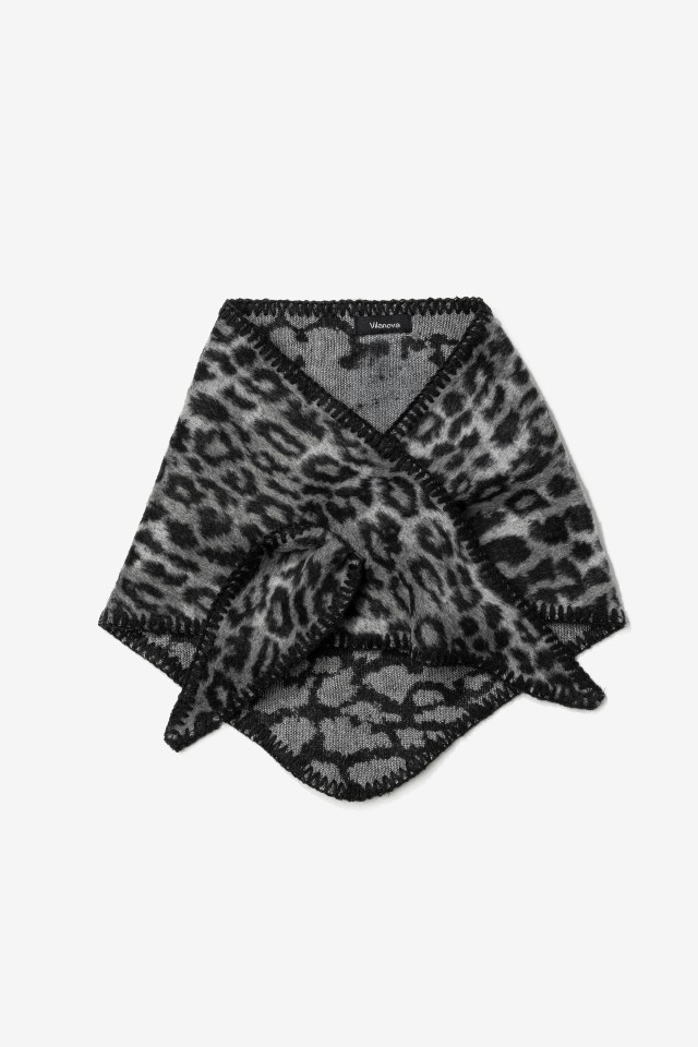 Bandana Cinzenta Animal Print