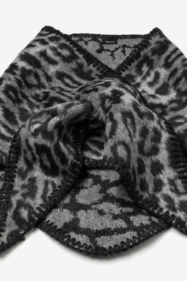 Grey Leopard Bandana Grey Leopard Bandana