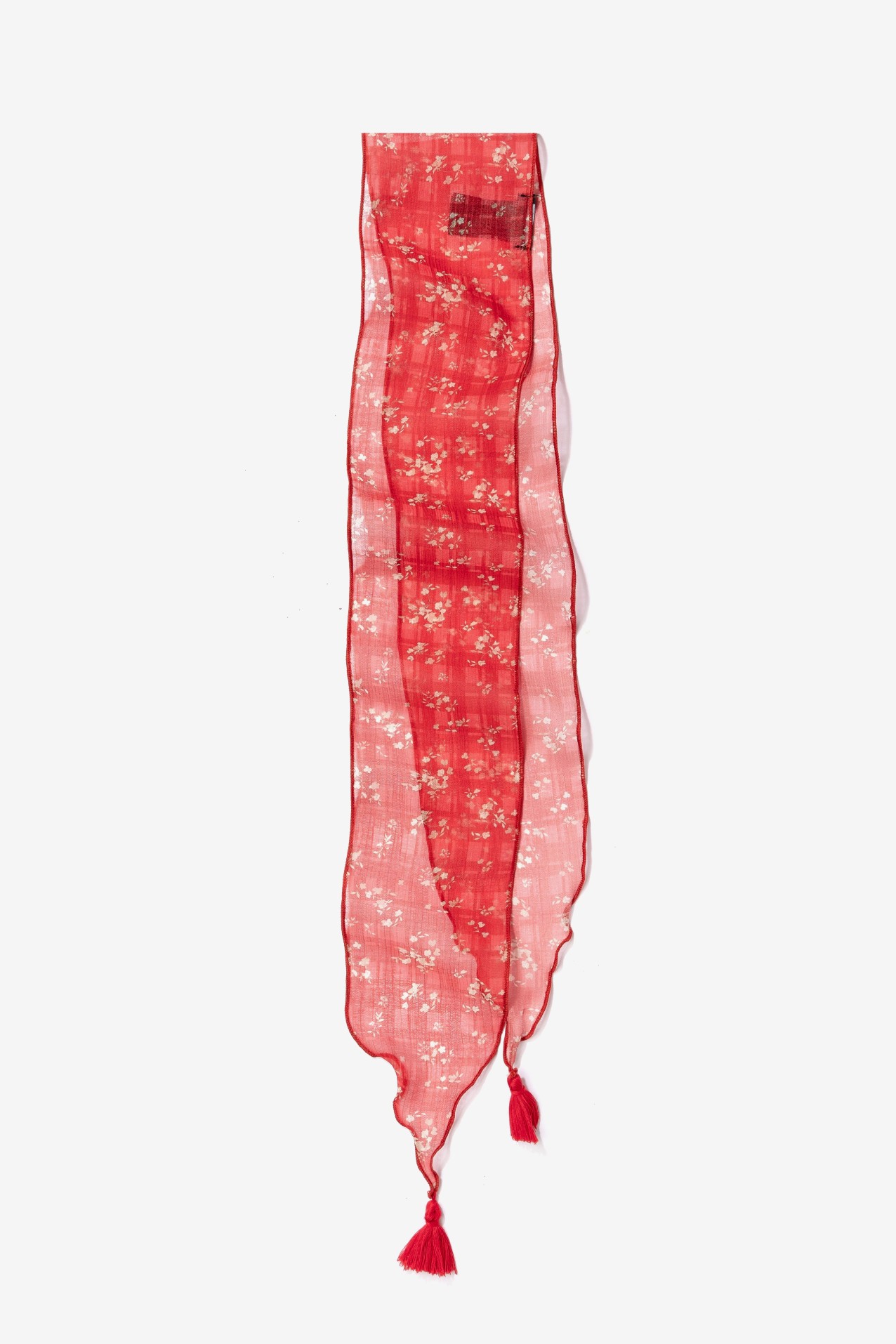Bandana naranja flores boho