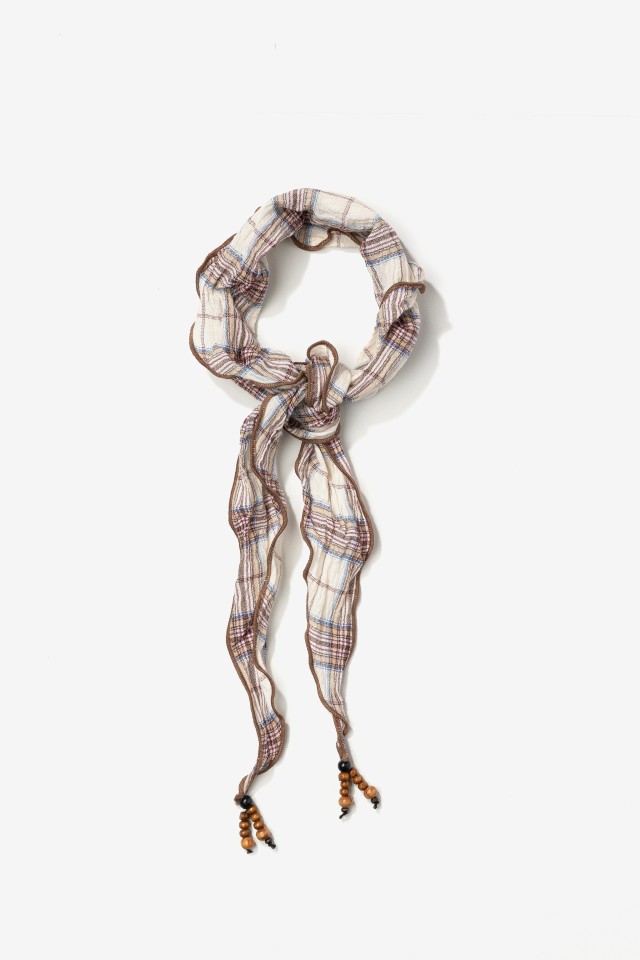 Plaid Boho Skinny Bandana