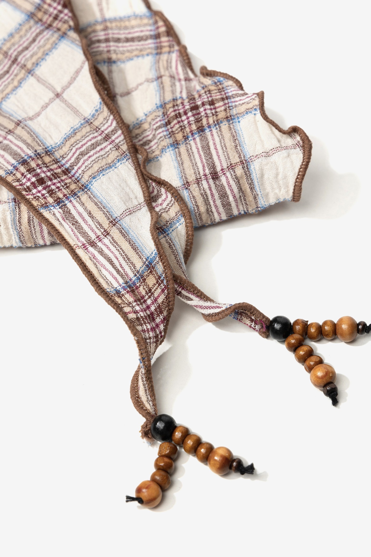 Plaid Boho Skinny Bandana