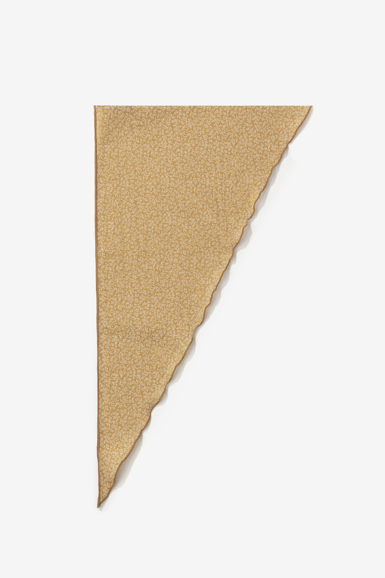 Brown Bandana Skinny Scarf