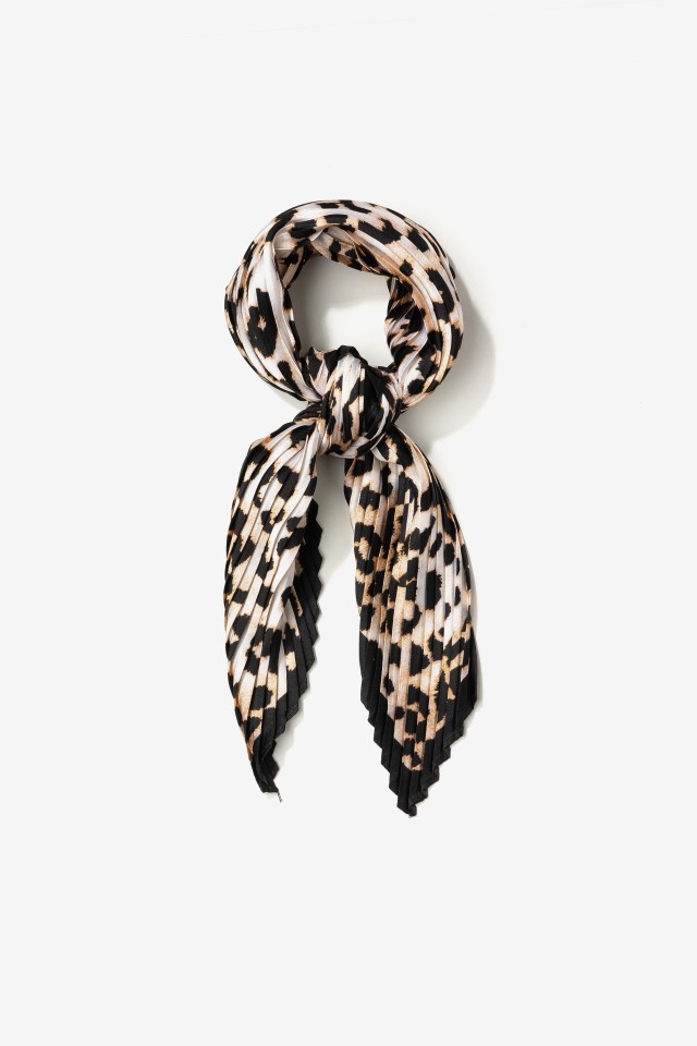 Bandana animal print preta