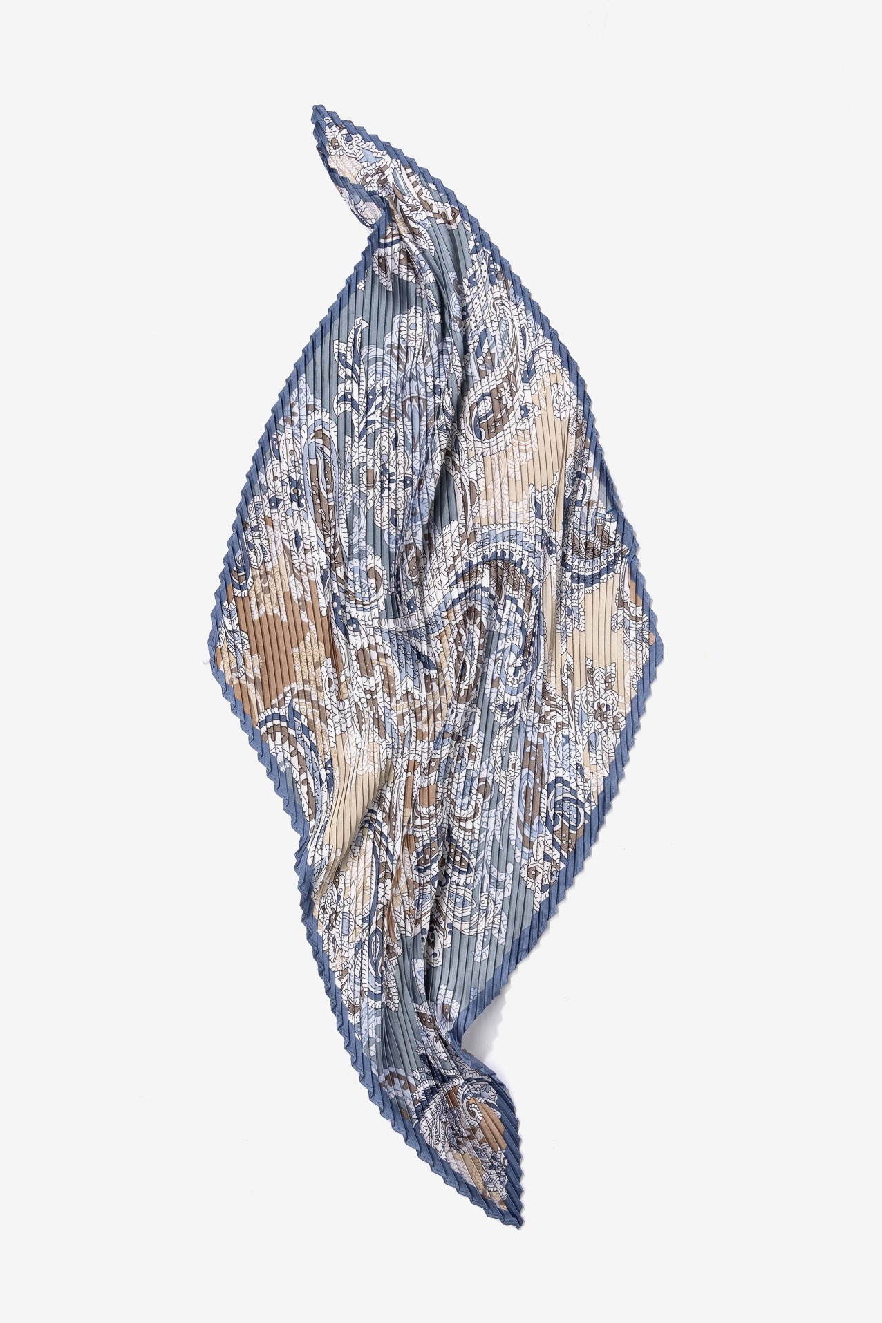 Bandana azul estampada moderna