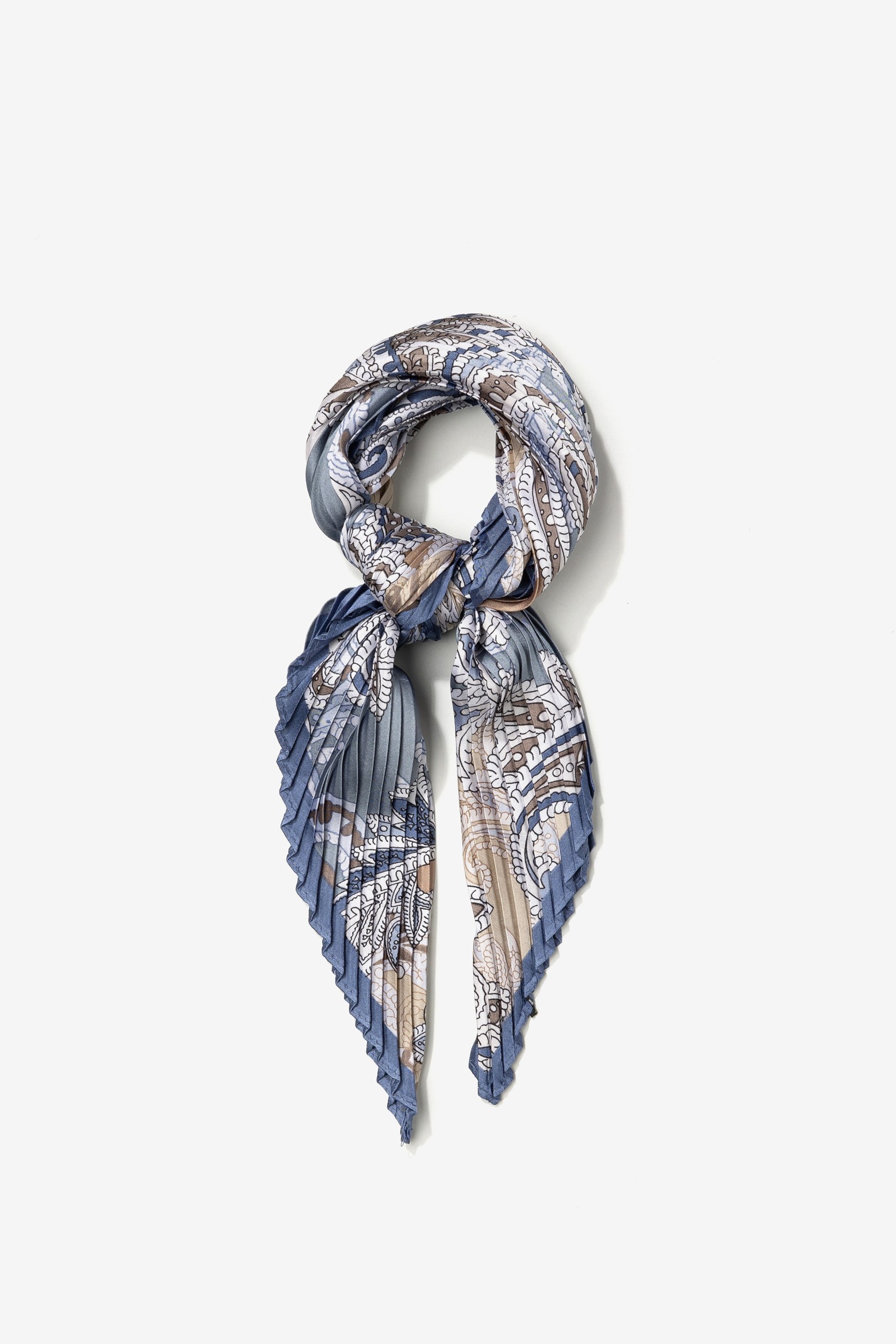 Bandana azul estampada moderna