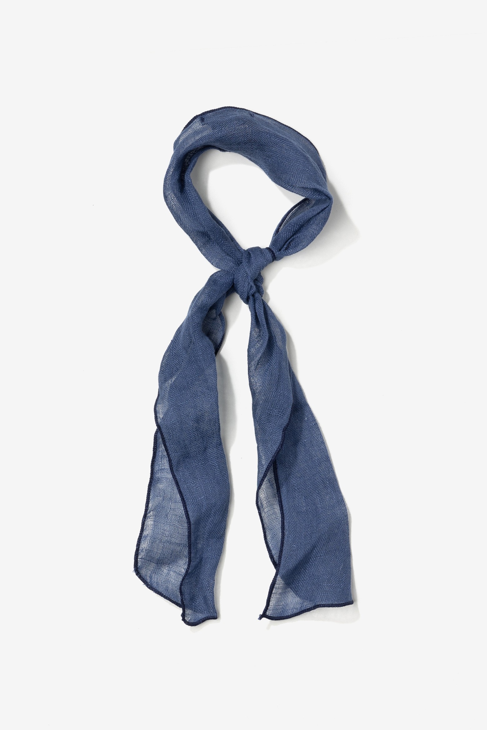 Blue Skinny Bandana Scarf