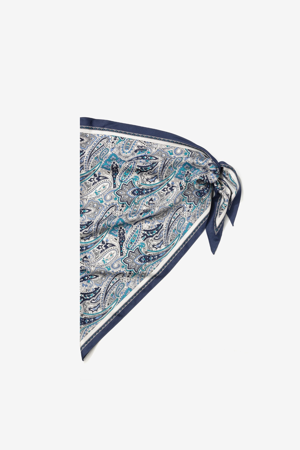 Bandana azul padr�o paisley