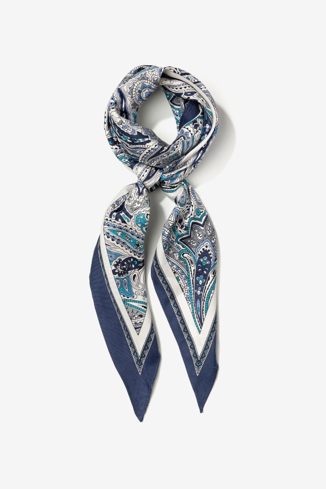 Bandana azul padr�o paisley