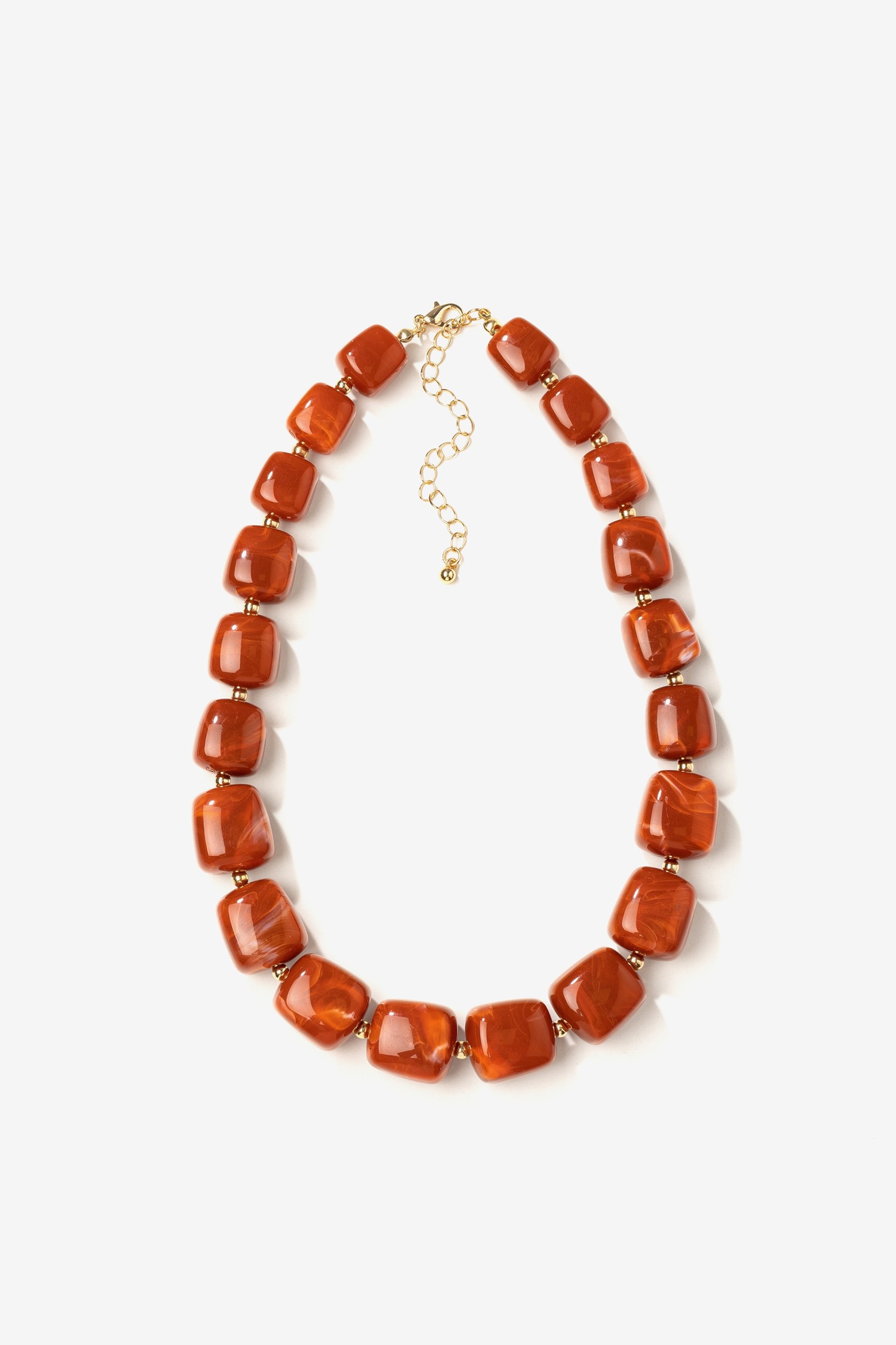 Chunky Amber Bead Necklace