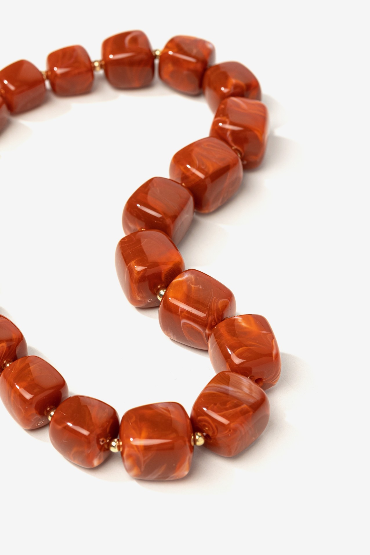 Chunky Amber Bead Necklace