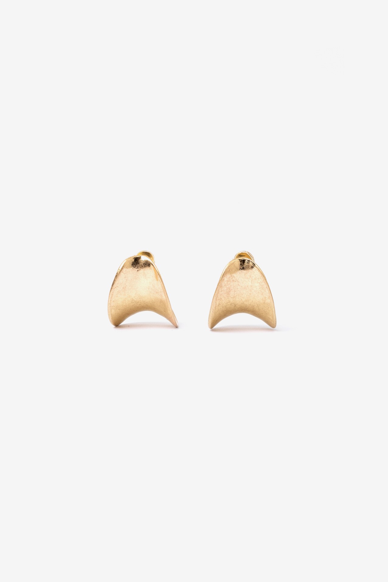 Curved Gold-Tone Earrings
