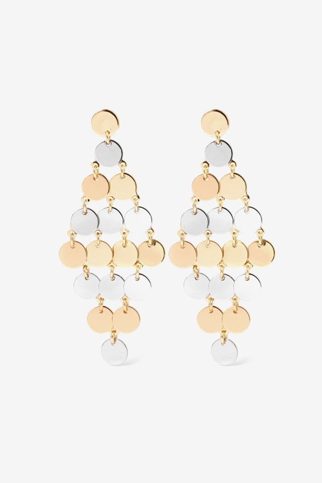 Gold Statement Dangle Earrings