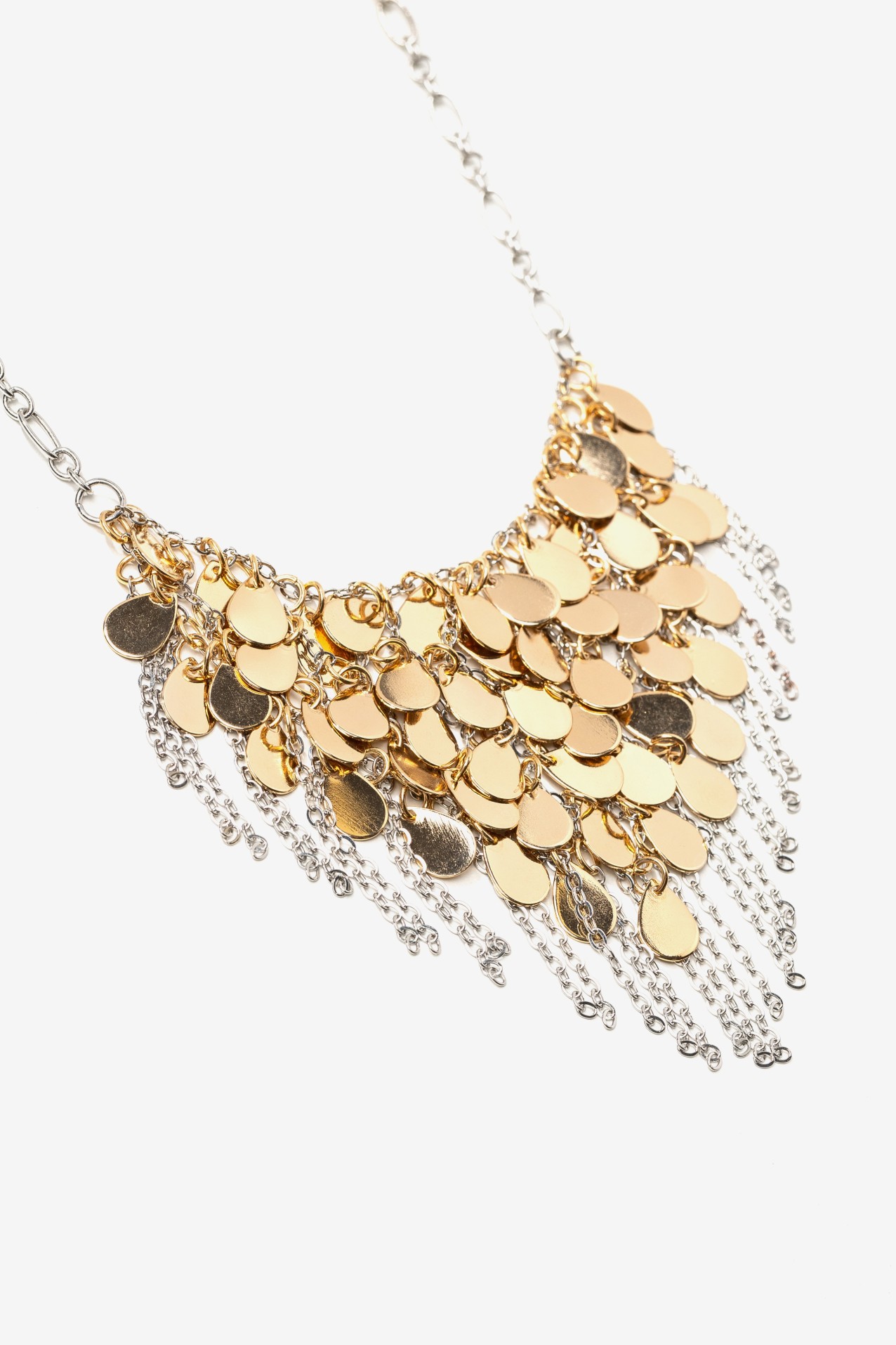 Gold Charm Statement Necklace