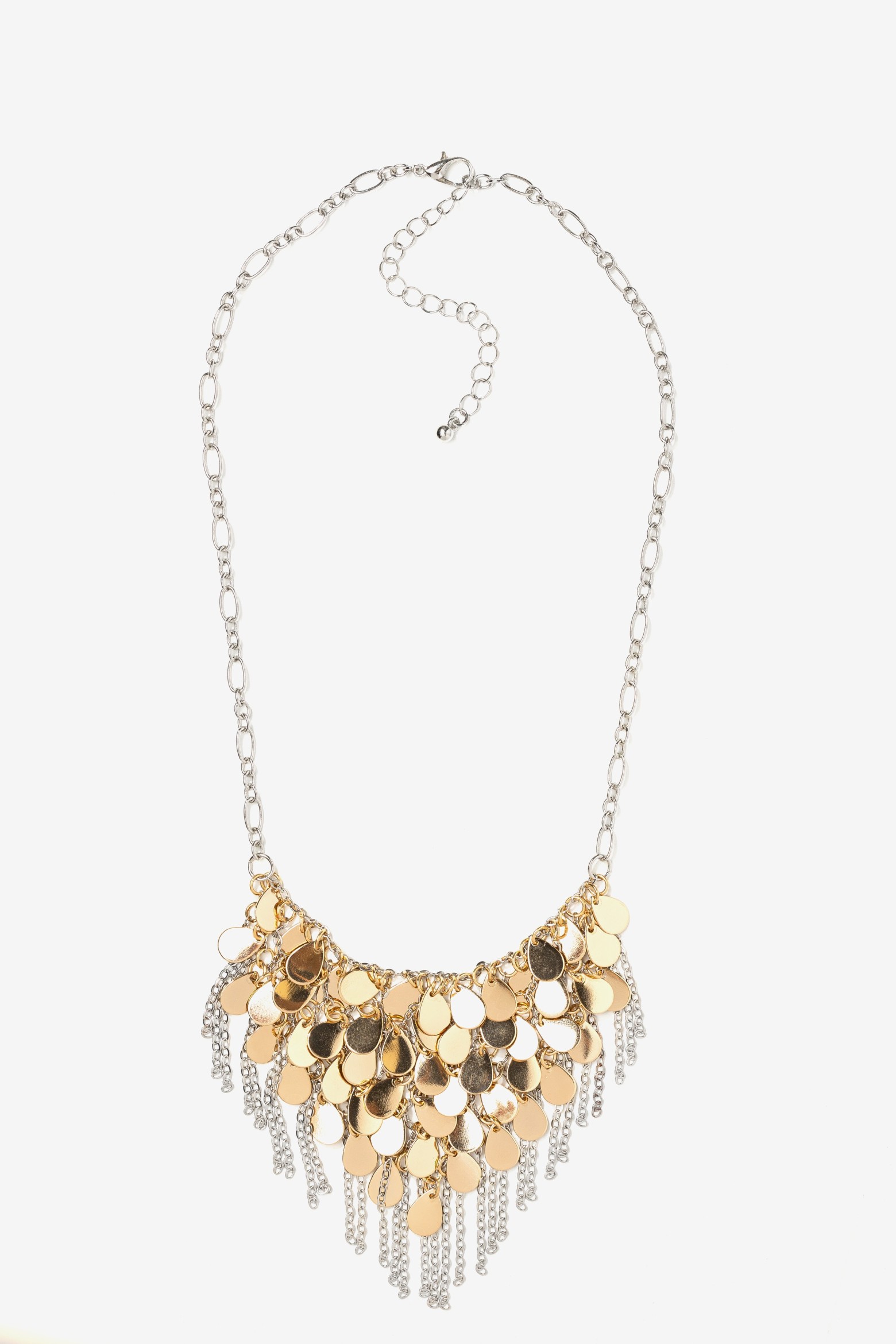 Gold Charm Statement Necklace