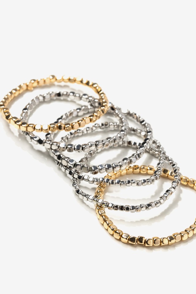 Chunky Silver and Gold Bangles Chunky Silver and Gold Bangles