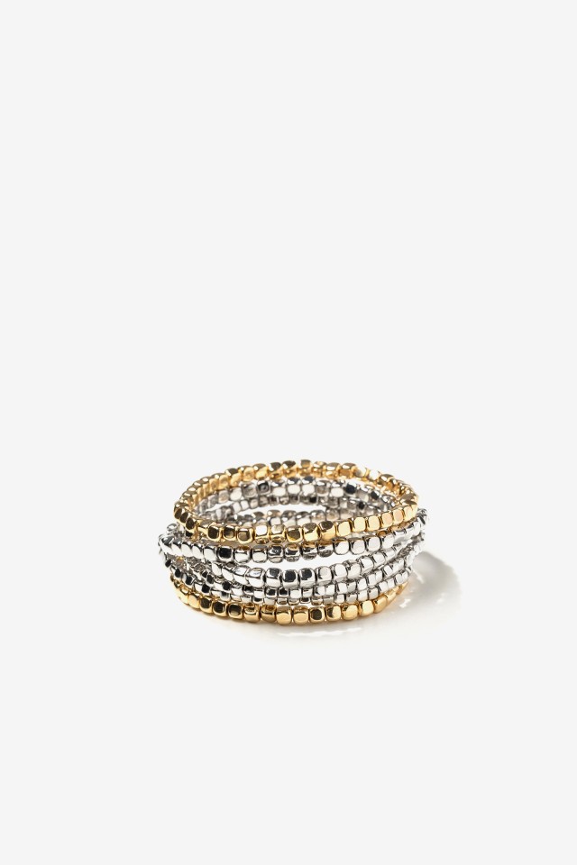 Chunky Silver and Gold Bangles Chunky Silver and Gold Bangles