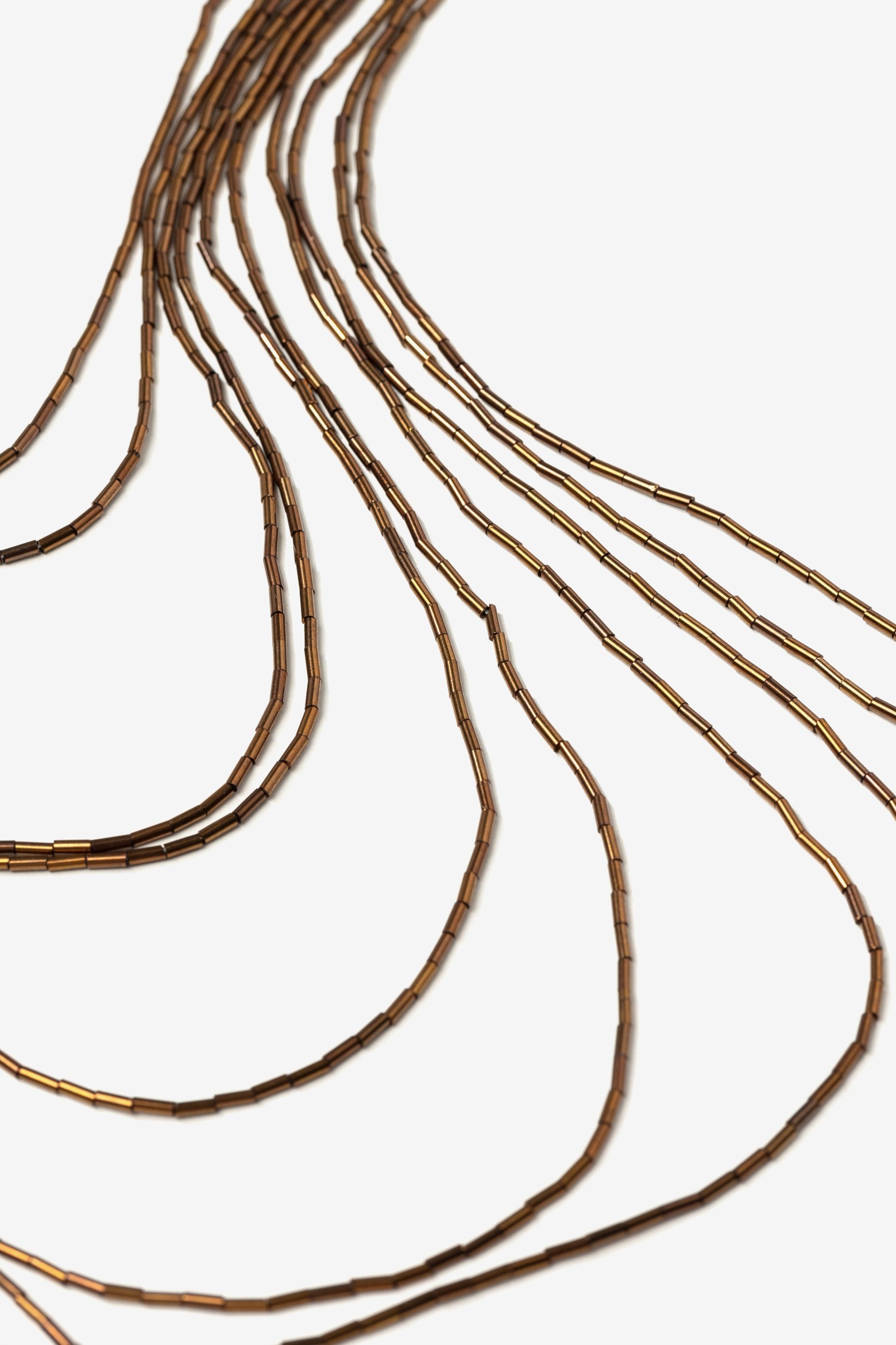 Layered Brown Bead Necklace