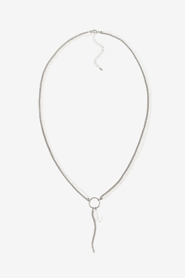 Silver Toned Layered Necklace