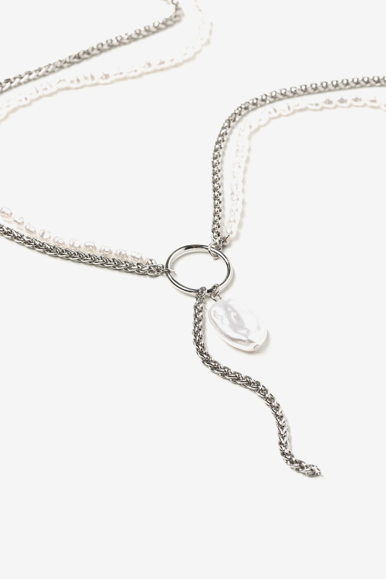 Silver Toned Layered Necklace