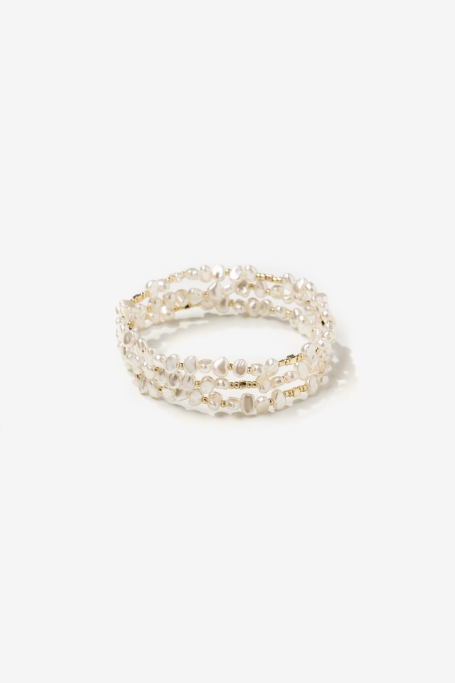Golden Pearl Bead Bracelets