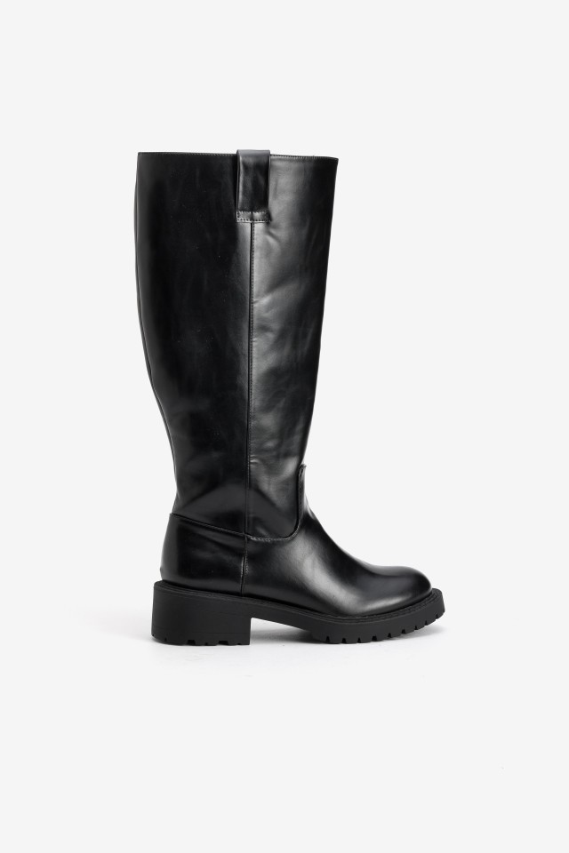 Chunky Tall Black Boots