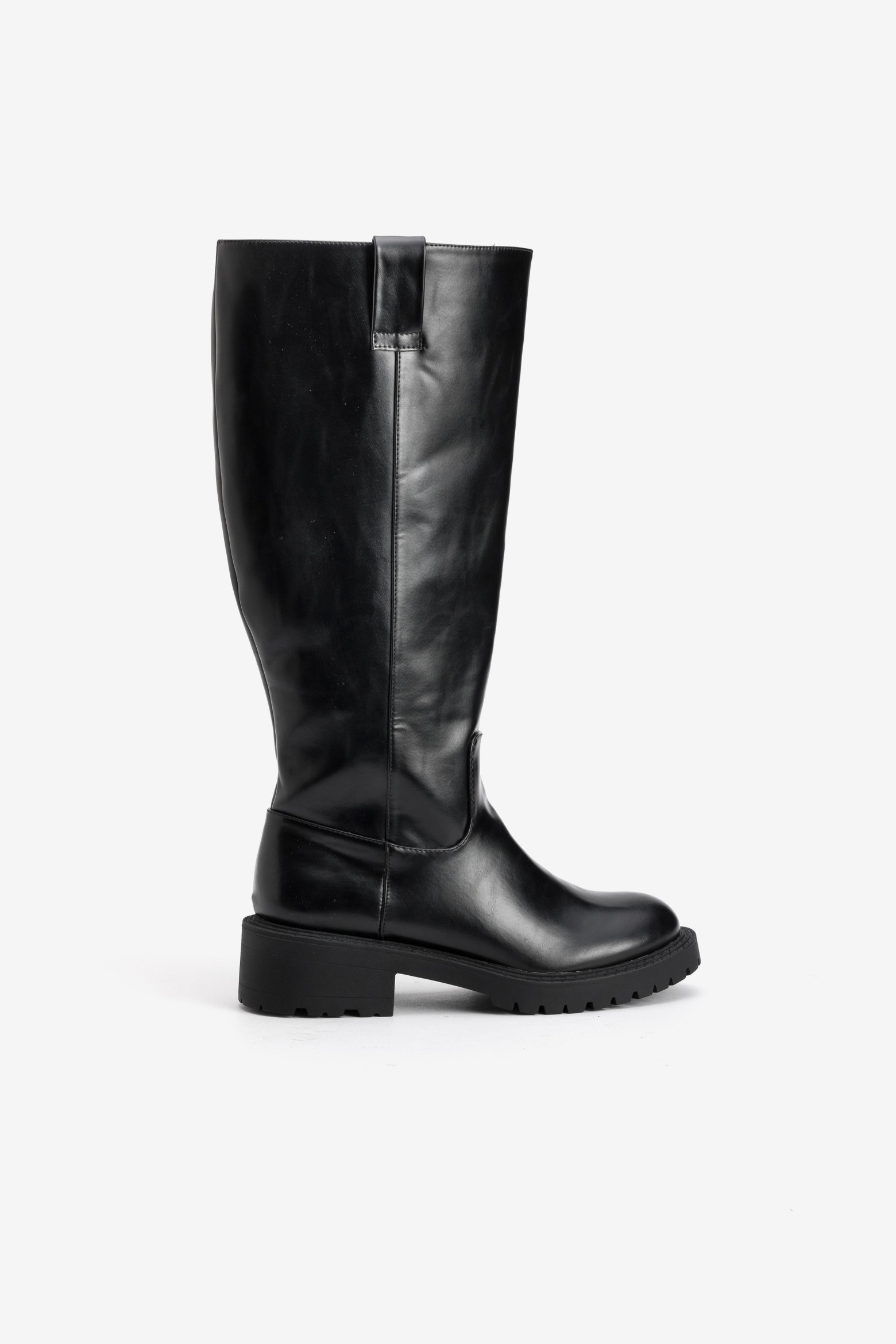 Chunky Tall Black Boots