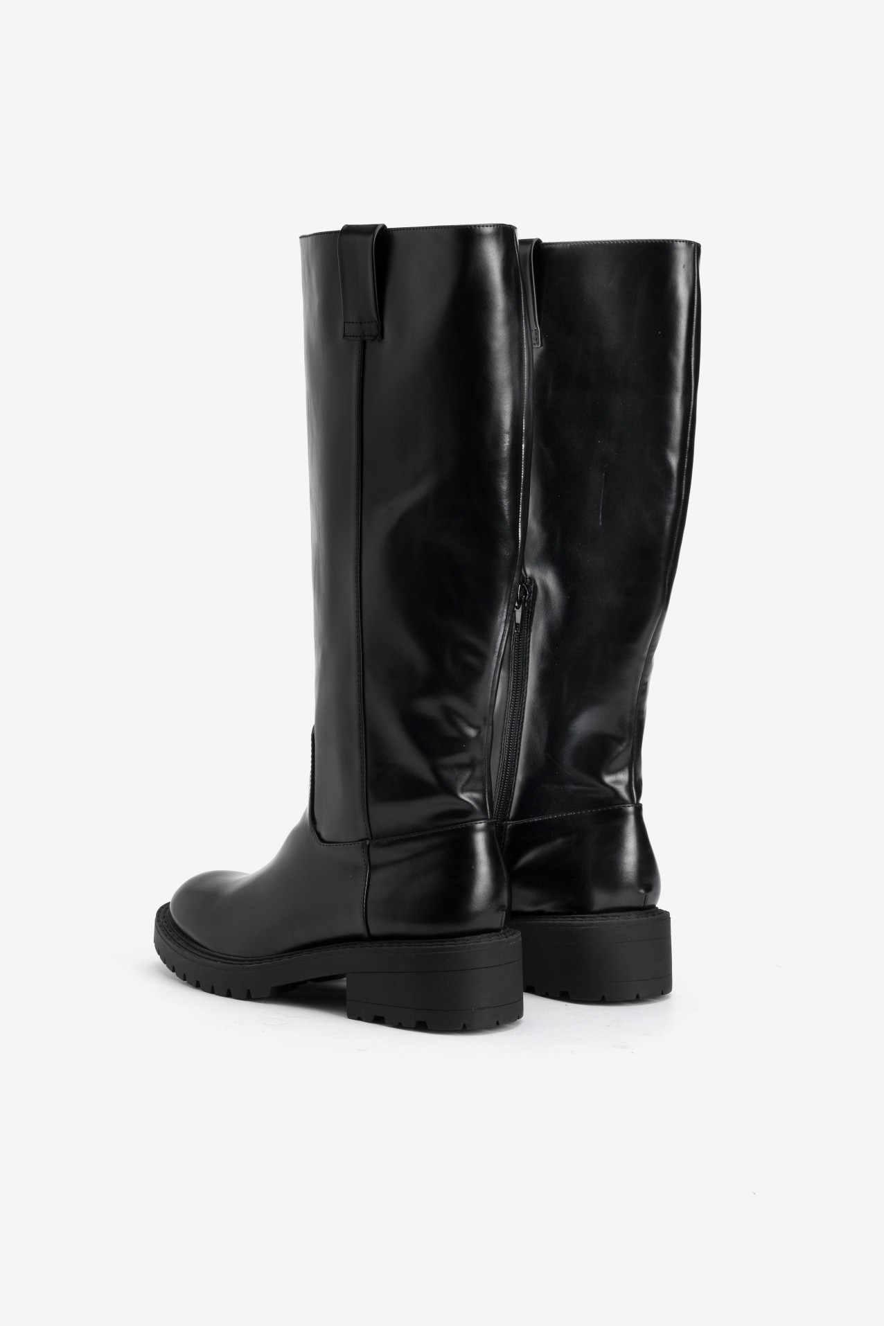 Chunky Tall Black Boots