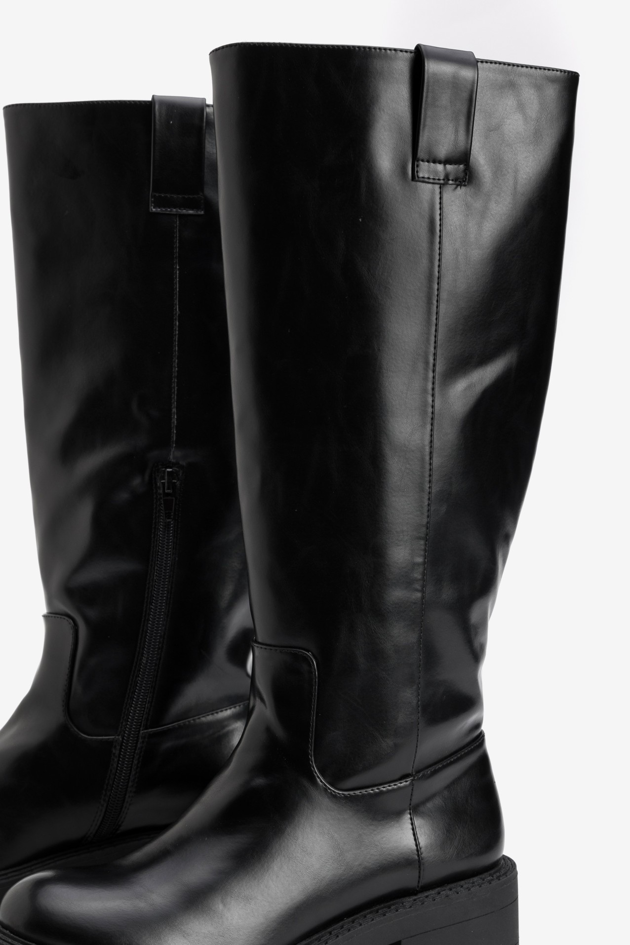 Chunky Tall Black Boots