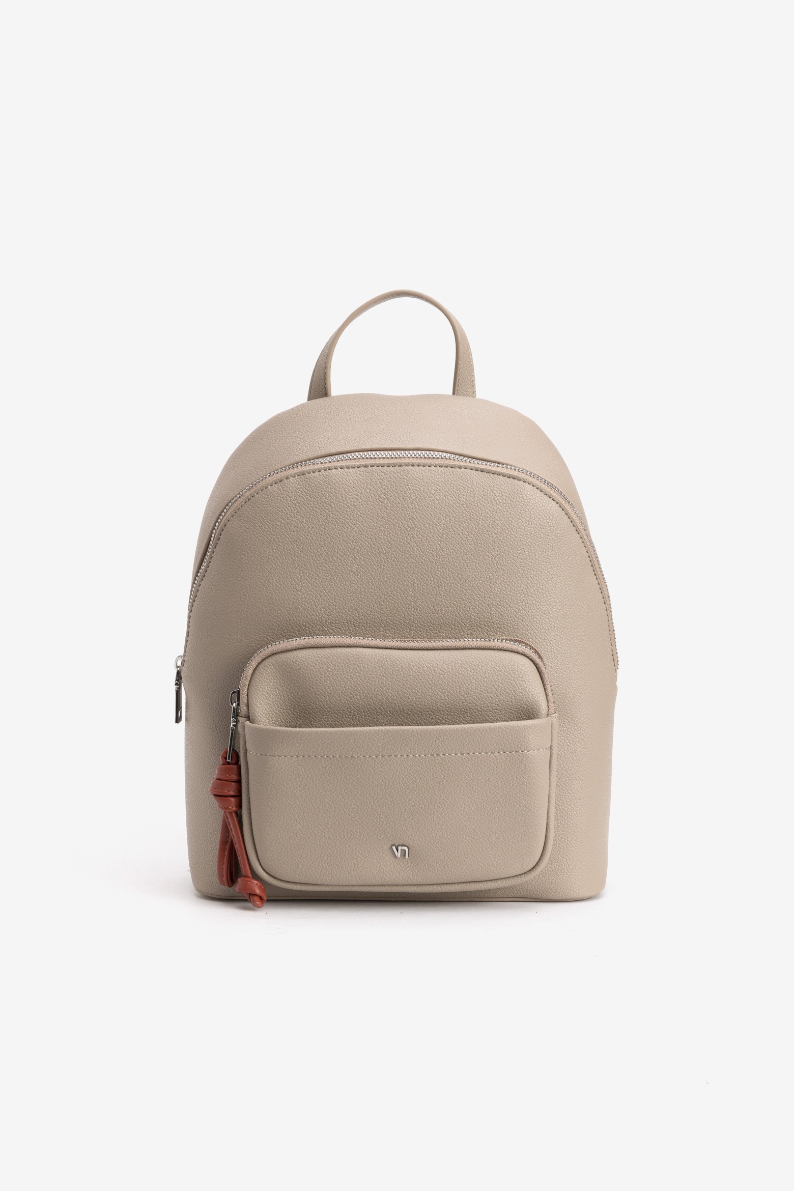 Mochila bege casual chic