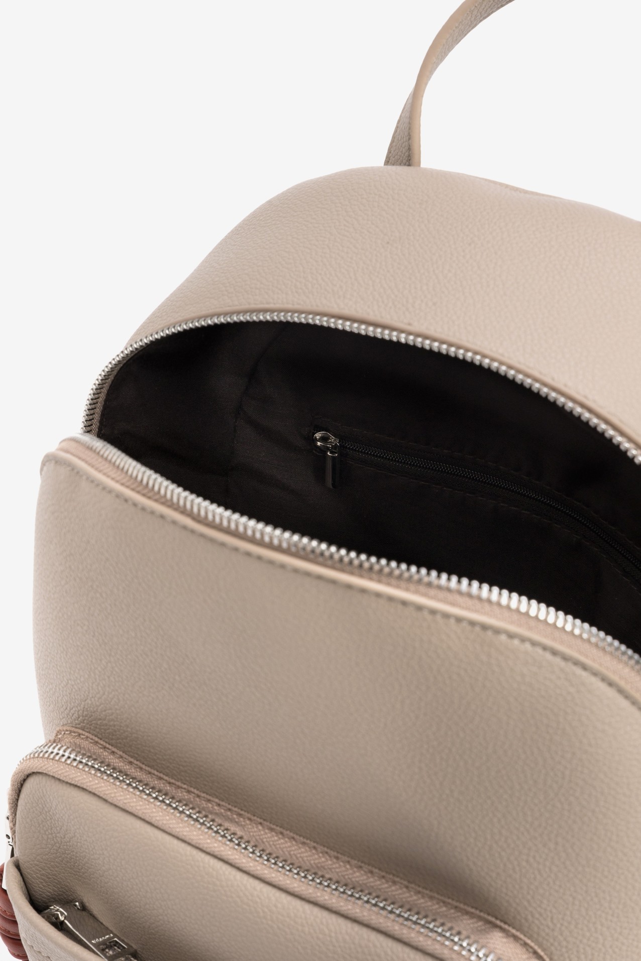 Mochila bege casual chic