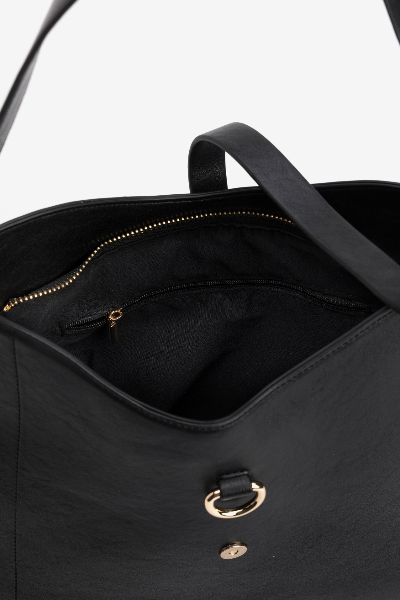 Black Minimal Shoulder Bag