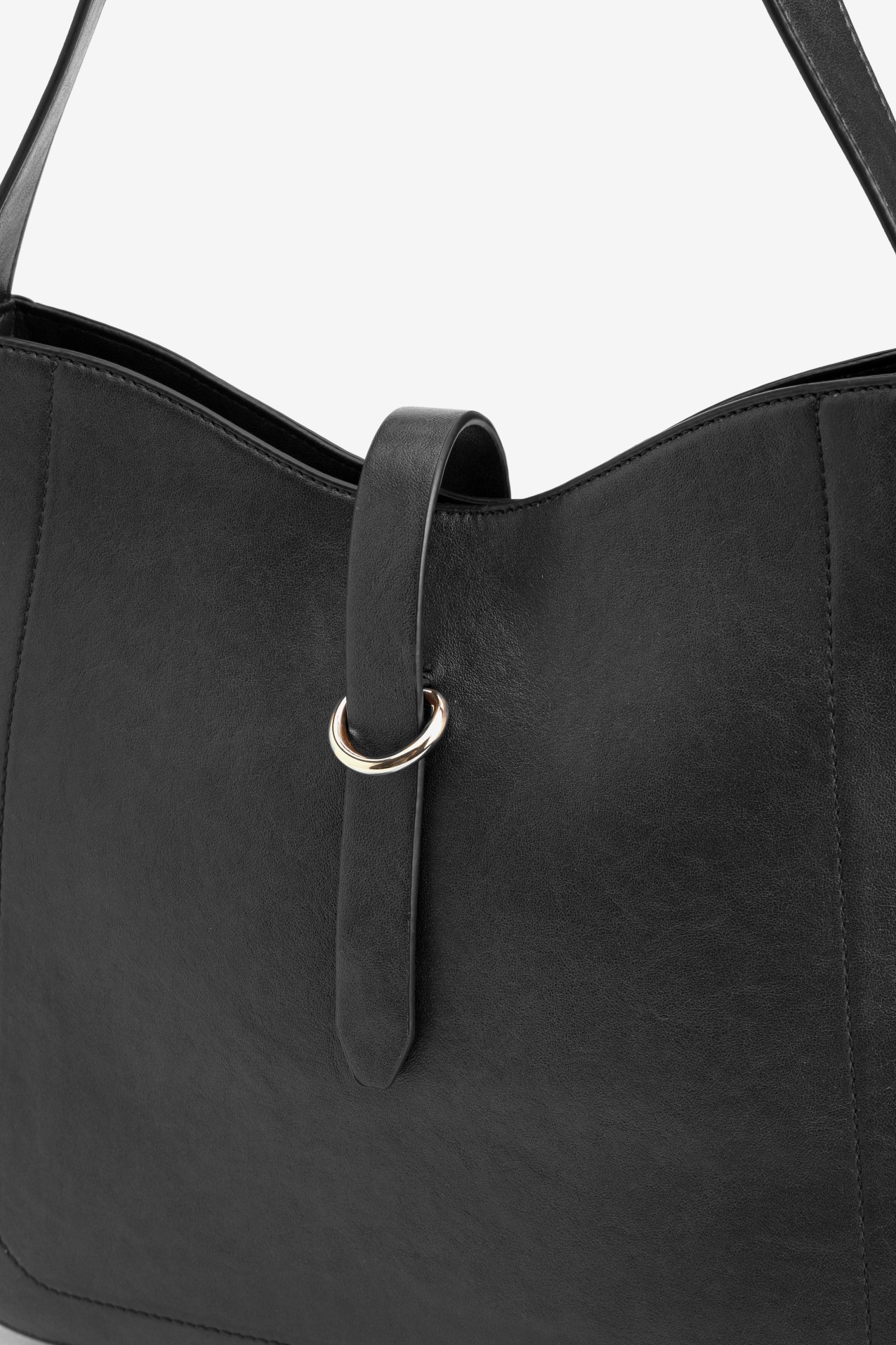 Black Minimal Shoulder Bag