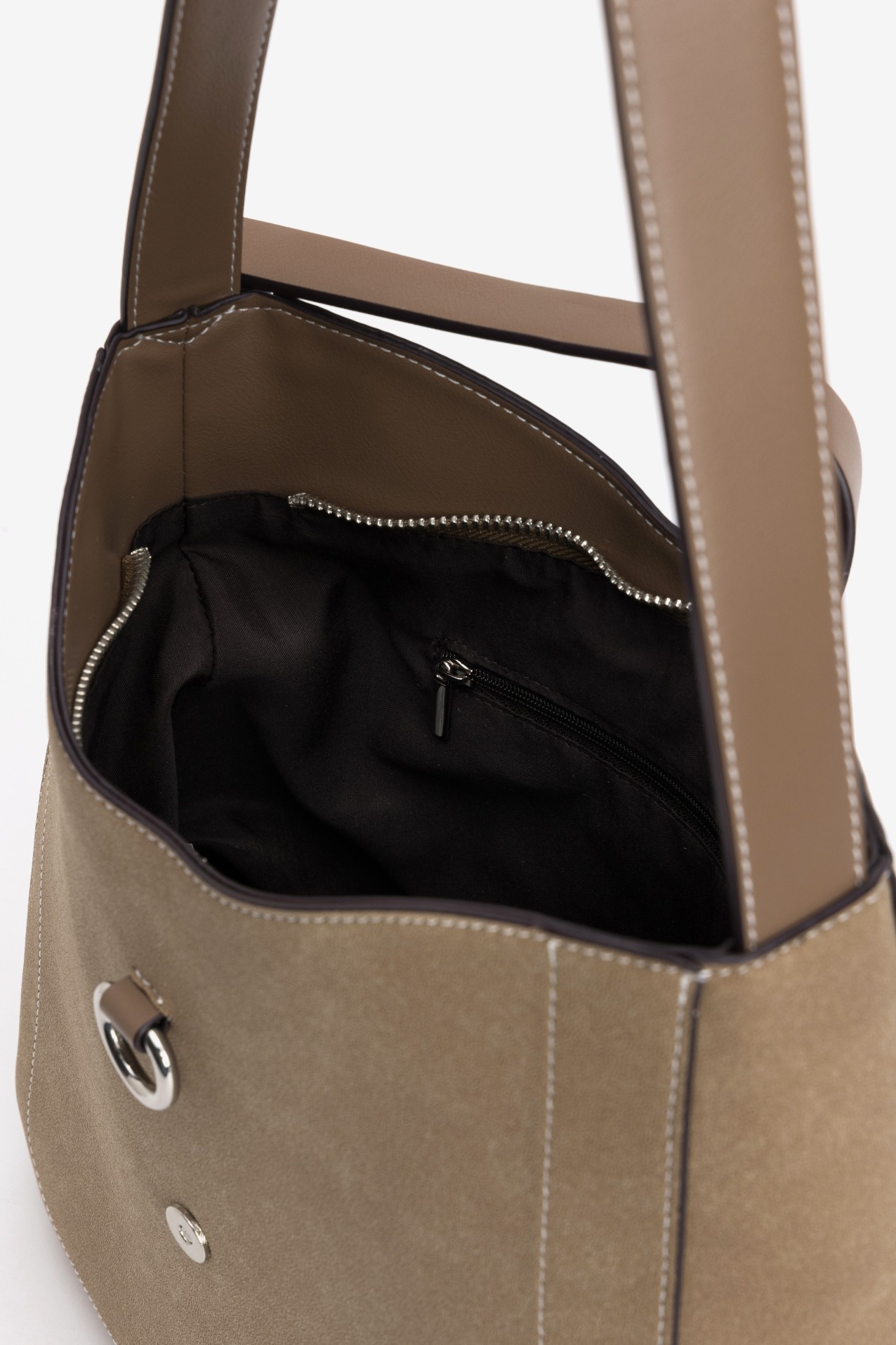 Brown Minimalist Shoulder Bag
