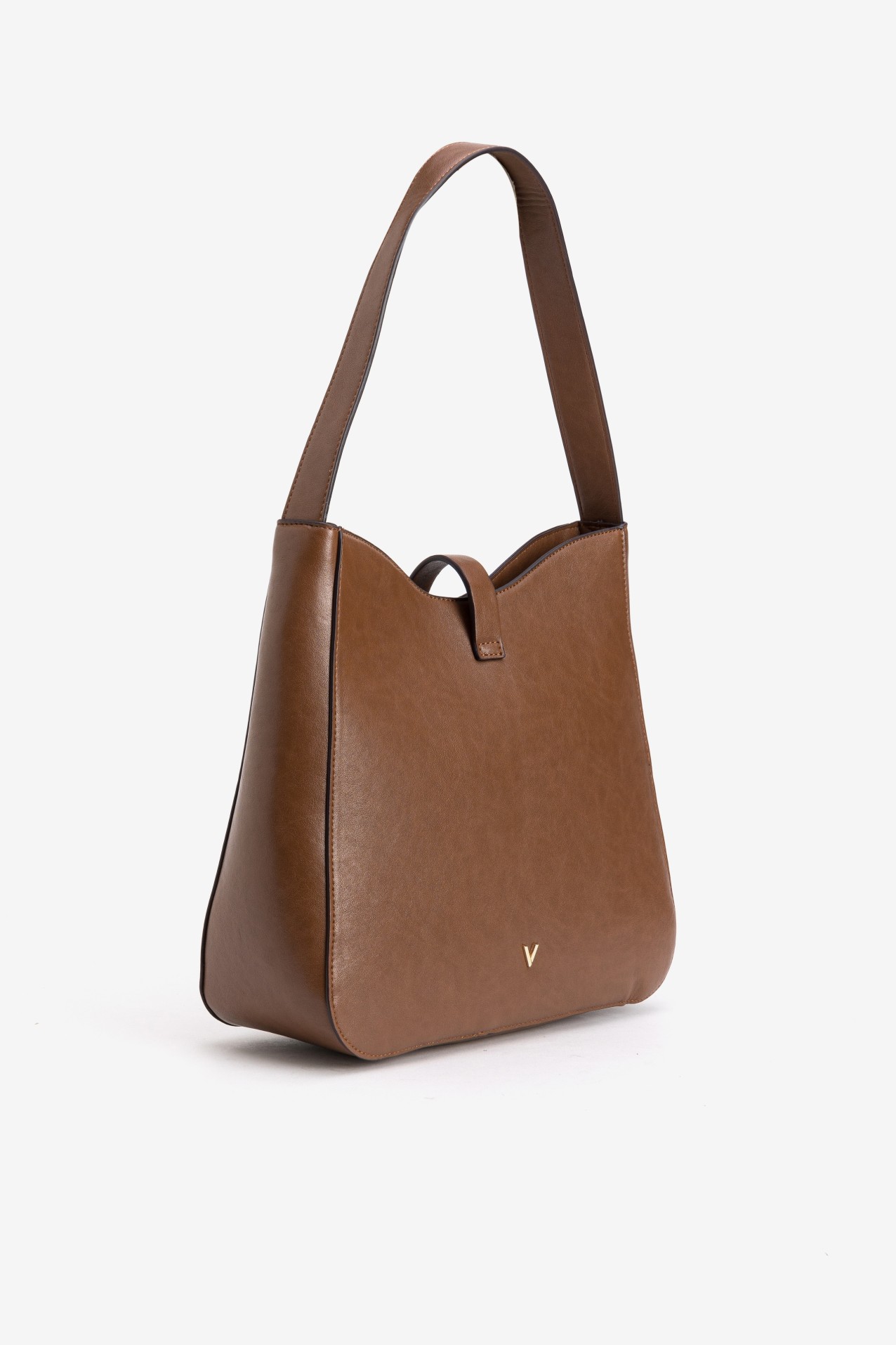 Brown Minimalist Shoulder Bag