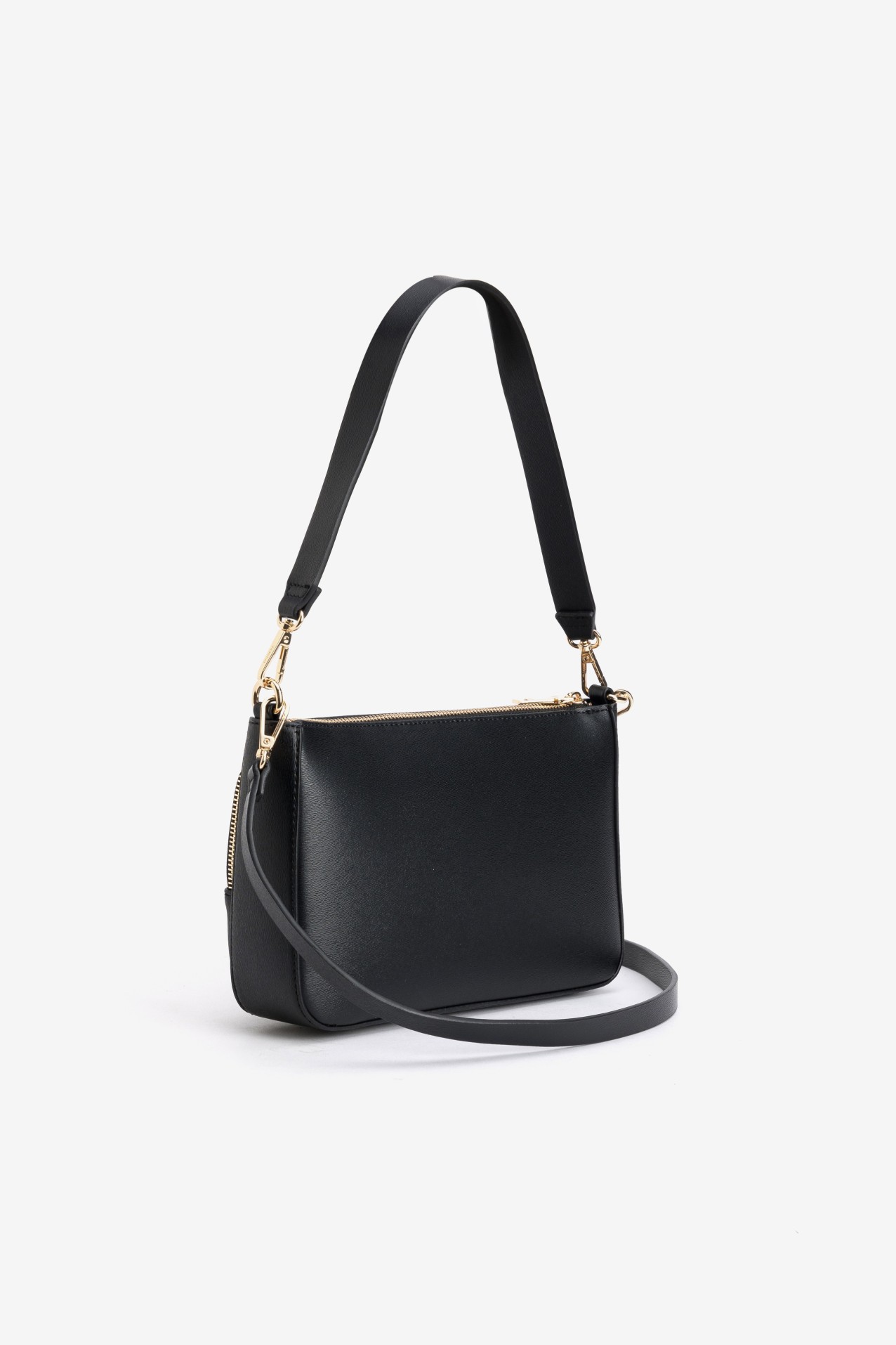 Cartera negra minimalista