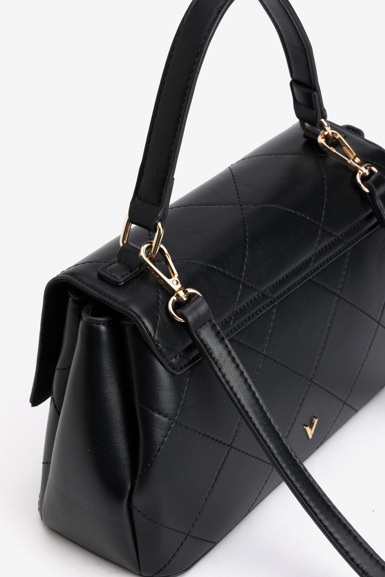 Black Quilted Wallet Bag