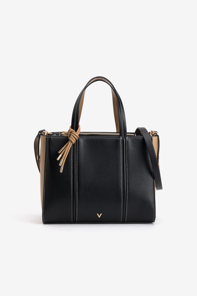 Black Bag with Beige Details