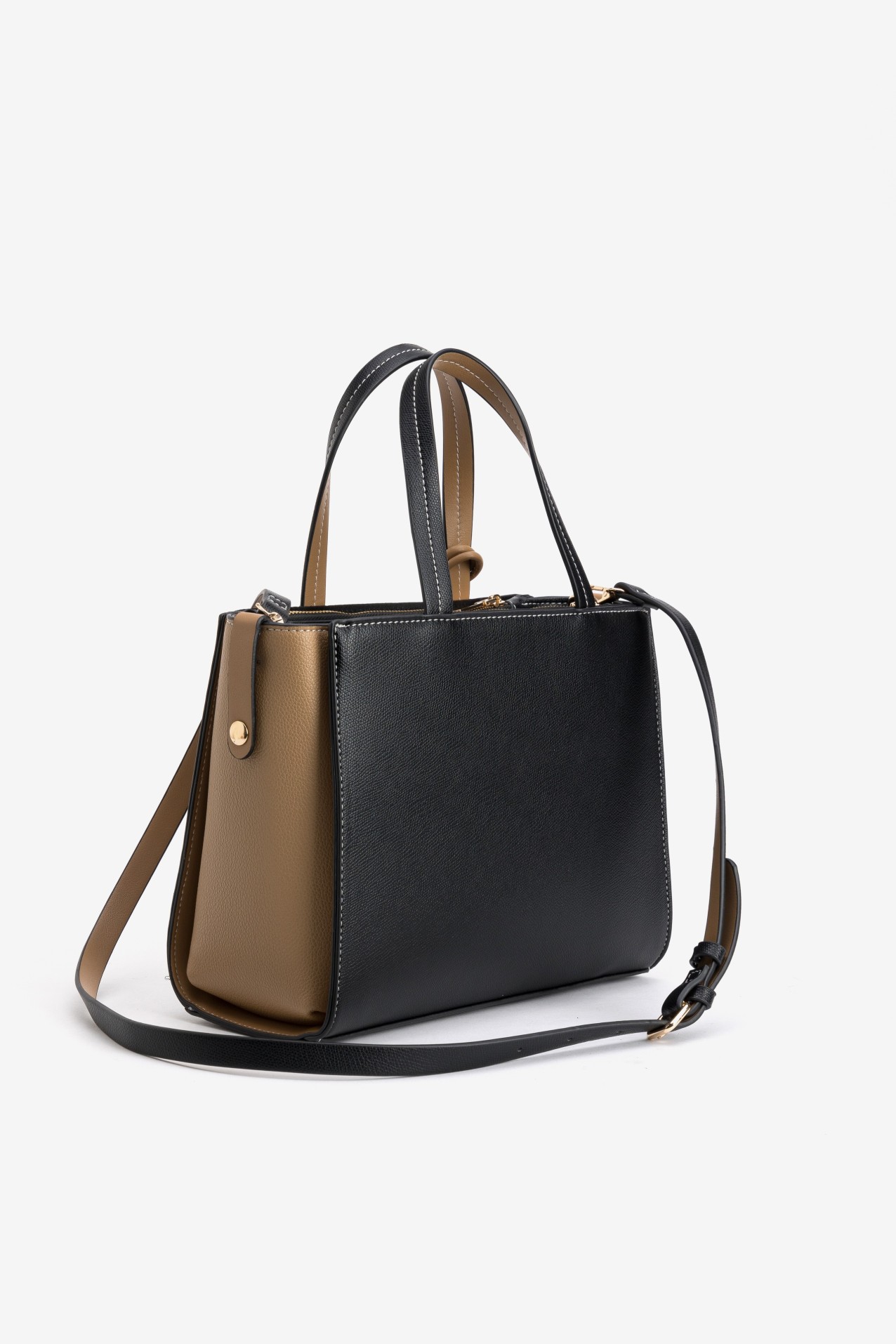 Black Bag with Beige Details